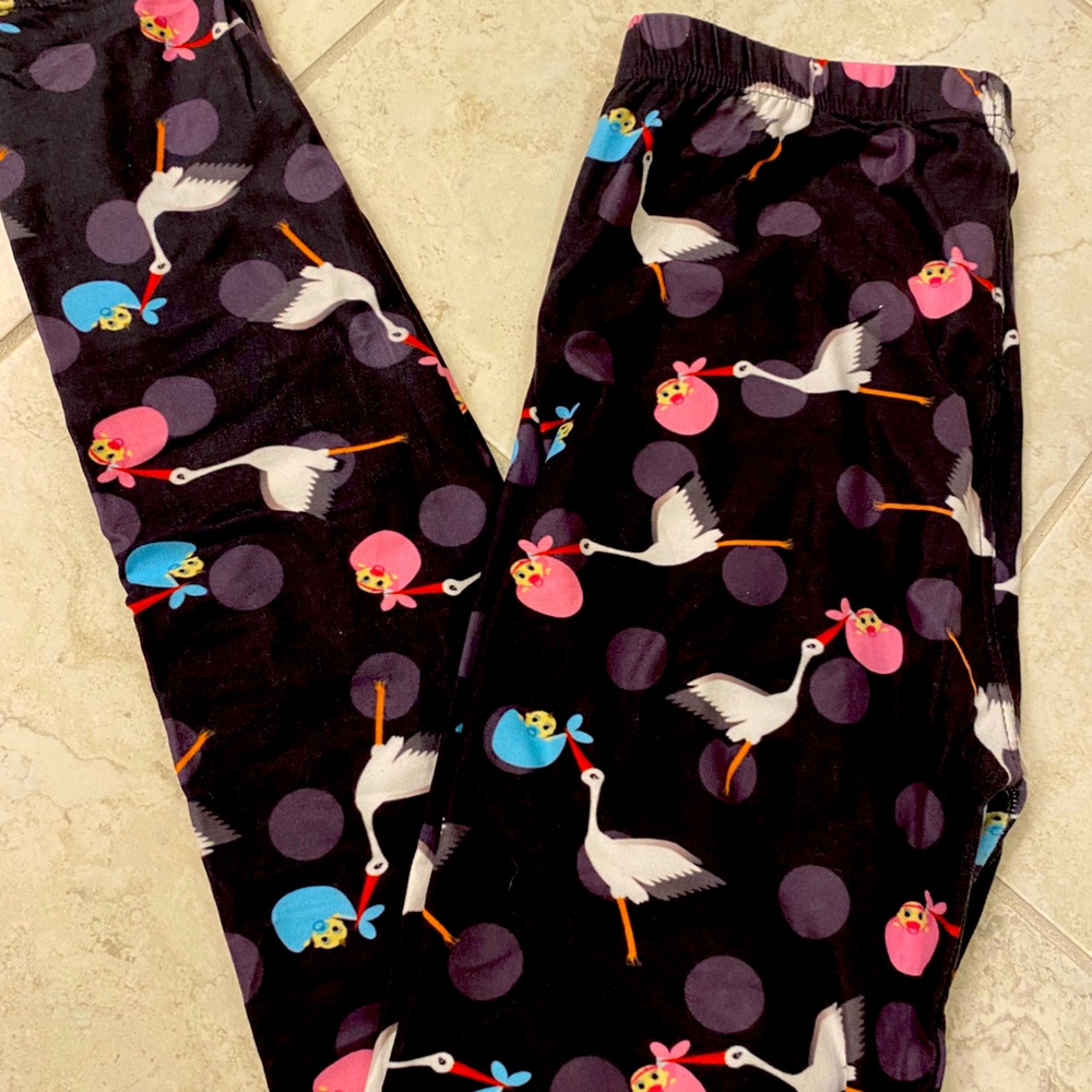Stork Leggings (Perfect for Gender Reveal)